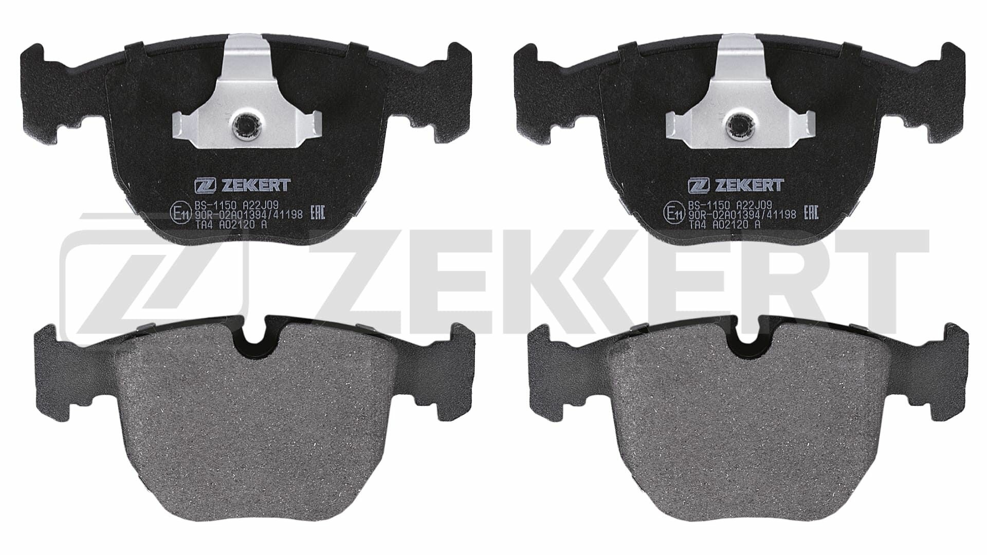 Колодки тормозные дисковые передние для БМВ 3, 5, 7, X3, X5 BS-1150 ZEKKERT