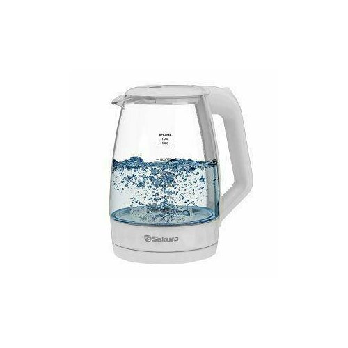 Чайник электрический Sakura SA-2741W стеклянный с подсветкой 18л 122400₽
