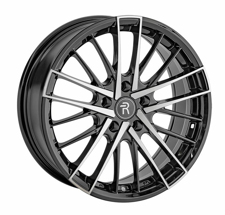 Колесный диск Replay B327 17x7.5" PCD5x112 ET30 D66,6 черный глянцевый с полированными лучами