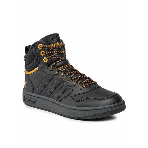 Кроссовки adidas, размер EU 45 1/3, черный кроссовки adidas hoops 2 0 mid ru38 uk6