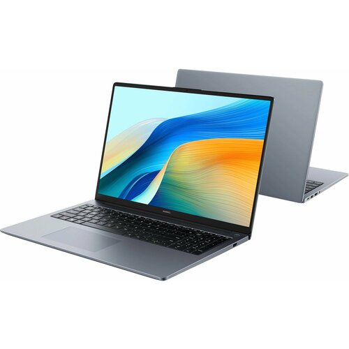 Ноутбук Huawei MateBook D 16 MCLG-X Core i5 13420H 16Gb SSD1Tb Intel UHD Graphics 16 IPS 1920x1200 Windows 11 grey space WiFi BT Cam 53014BKU 99822₽