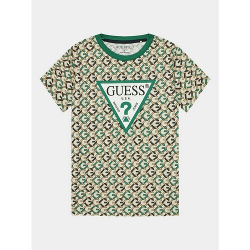 Футболка GUESS, размер 10Y [METY], зеленый