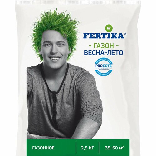 Удобрение для газона Весна-Лето FERTIKA 2,5 кг удобрение для газона fertika весна лето 25кг
