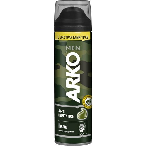 Гель для бритья ARKO Men anti-irritation, 200мл, Турция, 200 мл гель для бритья arko men anti irritation 200мл