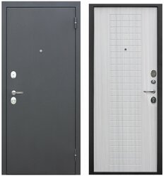 Дверь входная металлическая Foreman Ф-8 2050х960 Правая Black silk - Дуб Белый тепло-шумоизоляция, антикоррозийная защита для квартиры и дома УТ-00082816