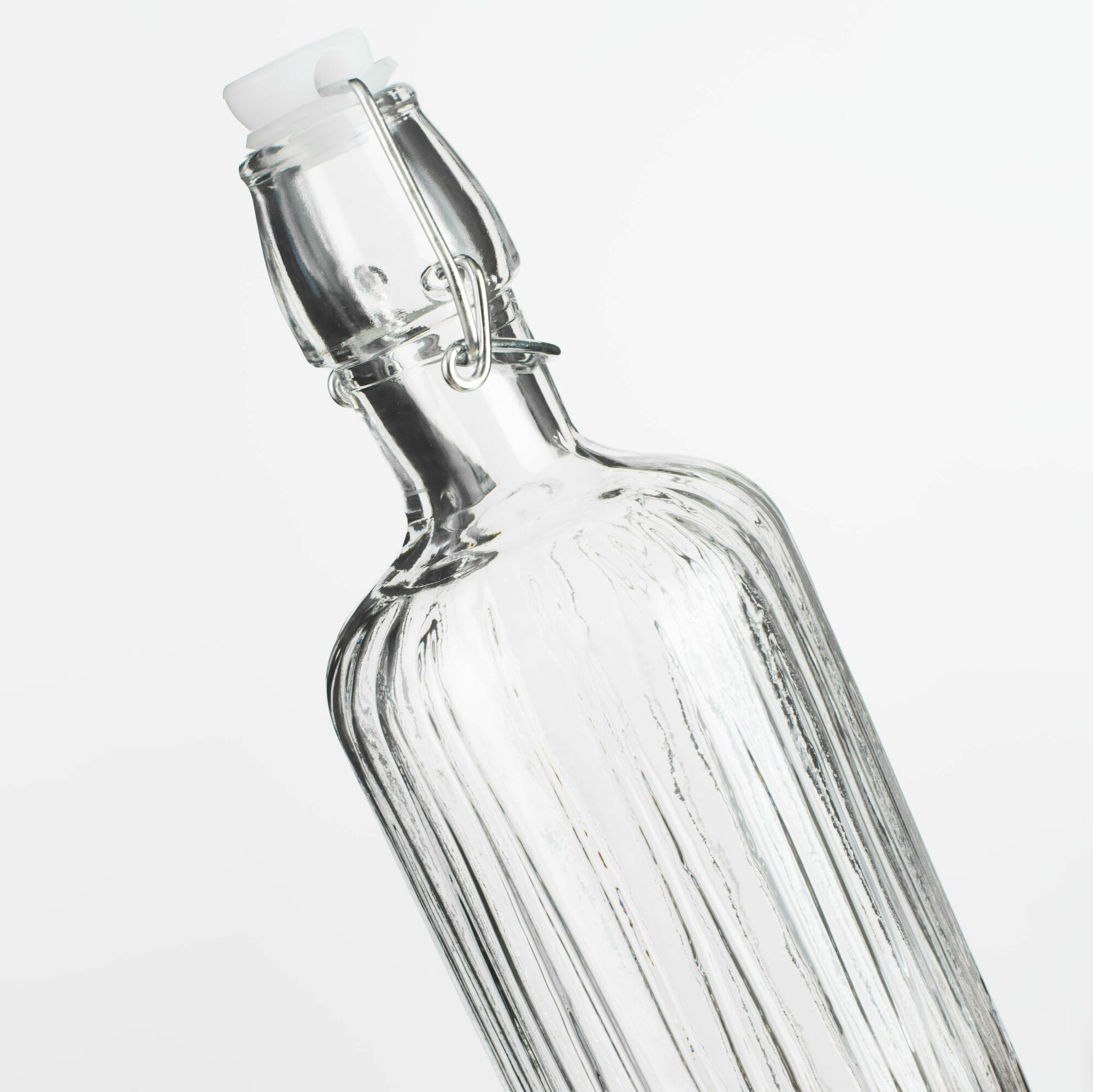 Бутылка для масла или уксуса, 700 мл, с клипсой, стекло Р/металл, Ribby