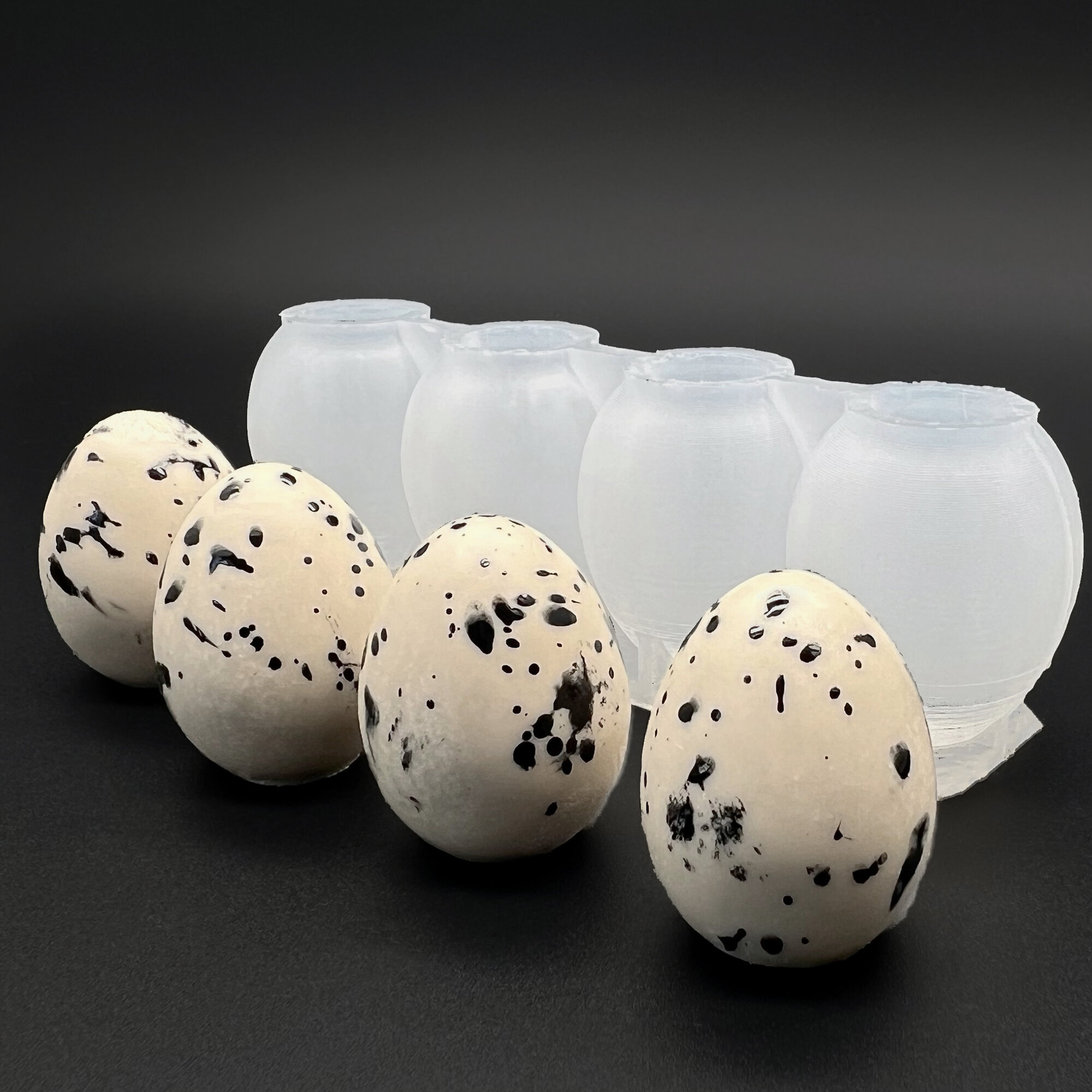 Силиконовая форма молд для шоколада "Яйца перепелиные"