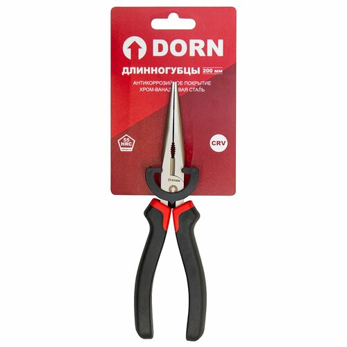 Длинногубцы DORN 200 мм двухкомпонентные рукоятки 1120₽