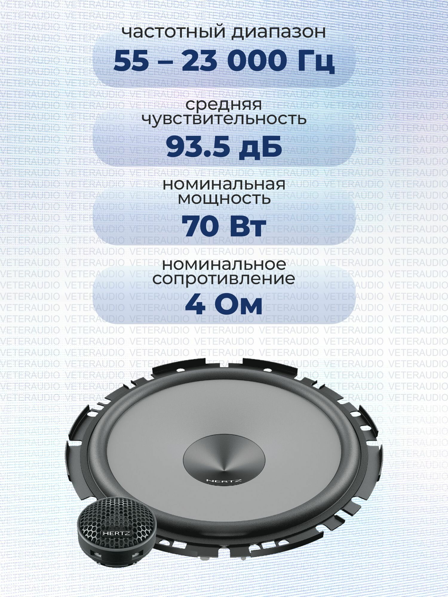 Автоакустика Hertz UNO K 170 Kit - фото №17