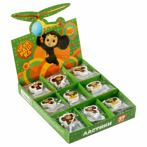 Ластик Мульти-Пульти Чебурашка фигурный термопластичная резина 403013мм ассорти 449₽