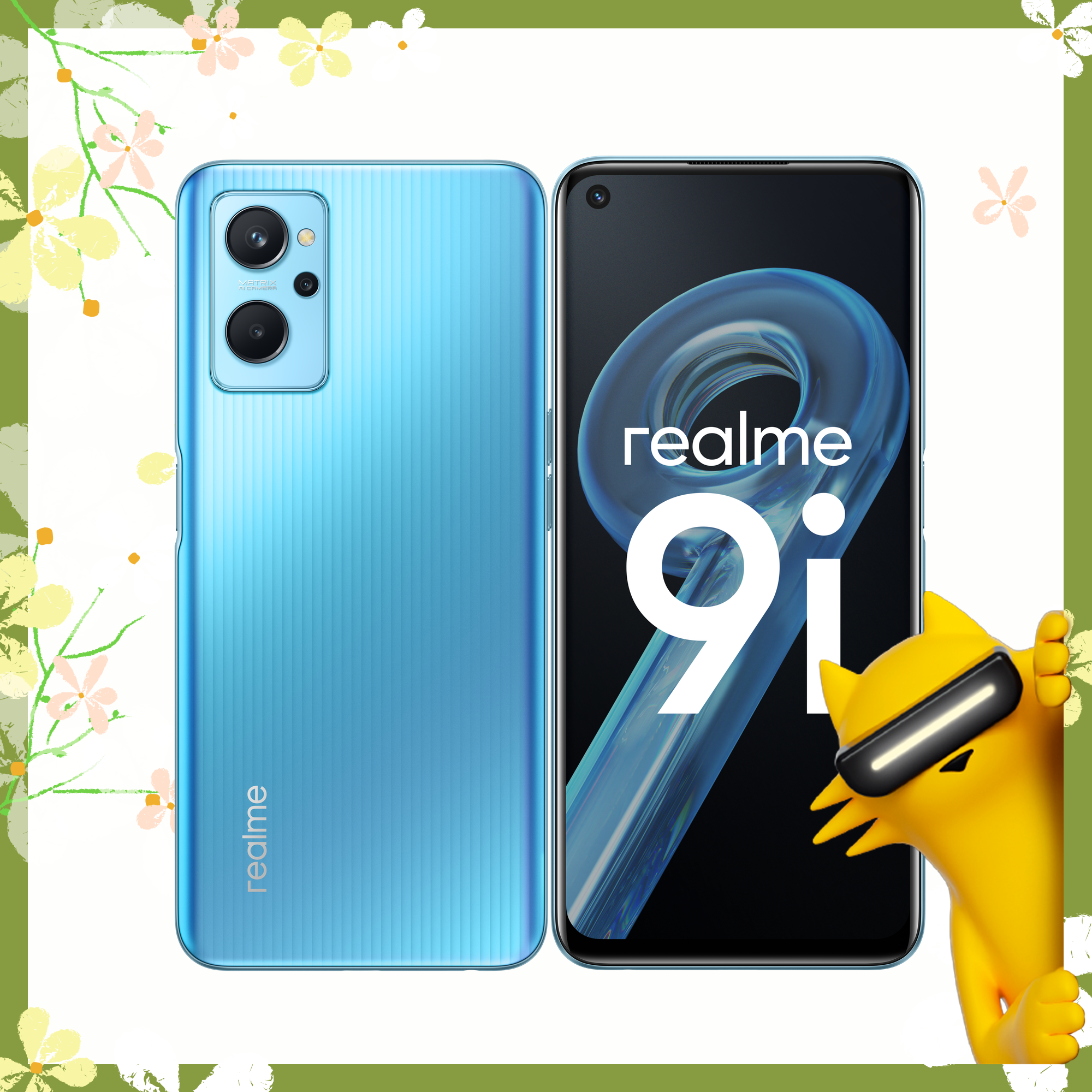 СМАРТФОН REALME RMX3491 (realme 9i) 4+128 ГБ ЦВЕТ: СИНИЙ (PRISM BLUE) - фото №9