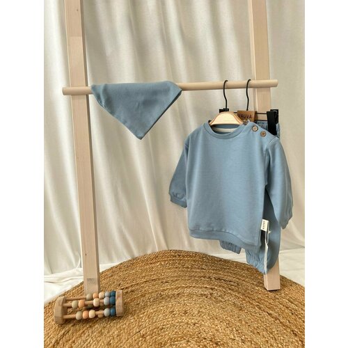 Комплект одежды , размер 6-9 мес футболка на мальчика ф 011 синяя на 9 месяцев