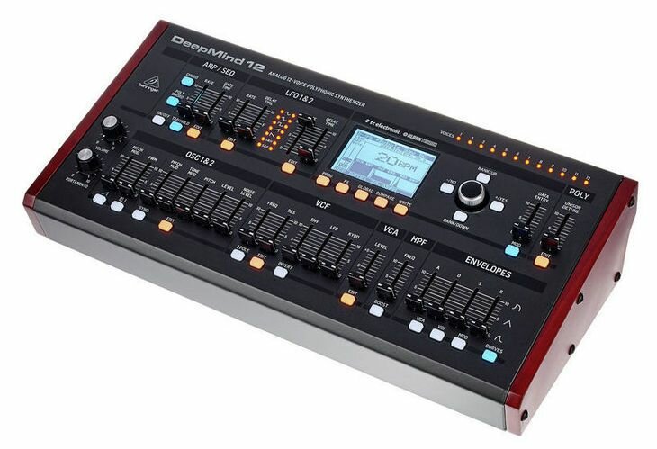 Behringer DEEPMIND 12D - Настольный аналоговый синтезатор, 12 гол. полифония, Wi-Fi