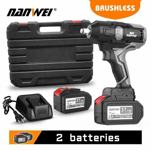 Аккумуляторный ударный гайковерт Nanwei 600 Нм 19350₽
