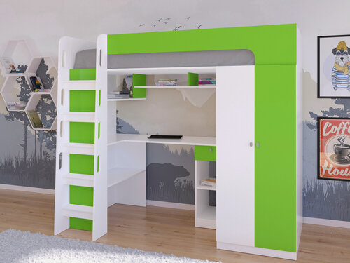 Изображение товара Кровать чердак Астра 10 РВ-Мебель