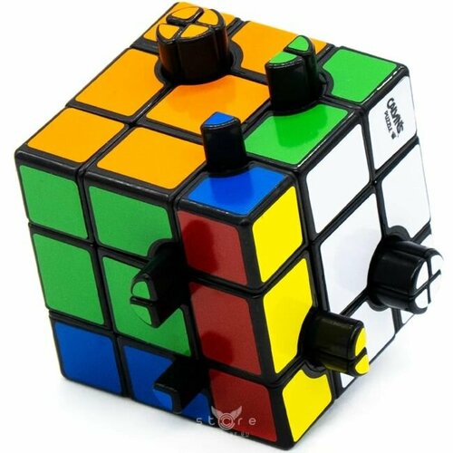 magic cube puzzle animal 2x2x2 puzzle cube panda penguin tiger mouse professional cube cute toy twist wisdom educational game Кубик рубика необычный /Calvin's Puzzle Evgeniy Button Cube (1-Hole, 1/4) / Головоломка