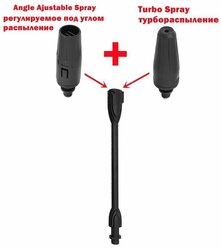 Трубка TavZar на мойку высокого давления KARCHER / в комплекте две насадки- струйная и грязевая)