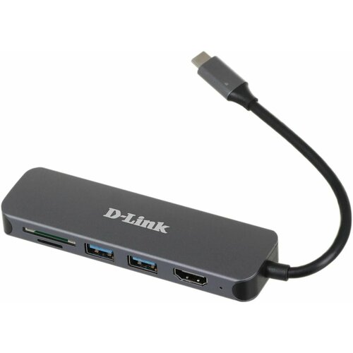 Хаб разветвитель D-Link DUB-2327 черный dub-2327a1a 729000₽