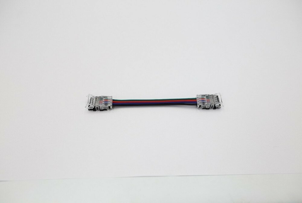 Varton Разъем двойной 4PIN с проводом для LED ленты RGB 10mm (соединение 2х лент) V4-R0-70.0024. STR-0003 (68 шт.)