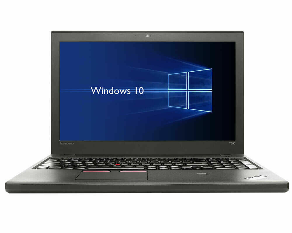 15.6" Ноутбук Lenovo ThinkPad T550 1920x1080, Intel Core i7-5600U 2.6 ГГц, RAM 8 ГБ, SSD 256 ГБ, Intel HD Graphics 5500, Windows 10, Черны