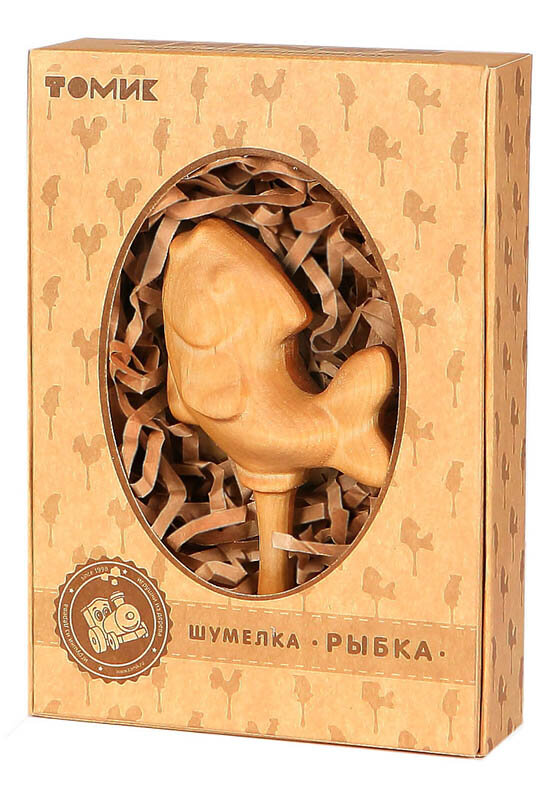 Шумелка деревянная "Рыбка" (бук)