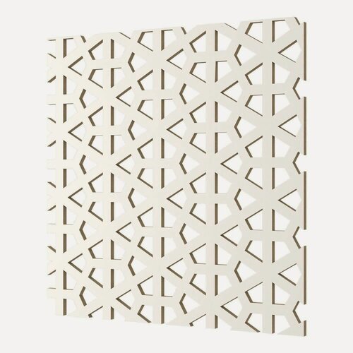 Изображение товара Перфорированная Панель Cosca Кристалл ХДФ Белый В1030хШ695 мм / Коска.*