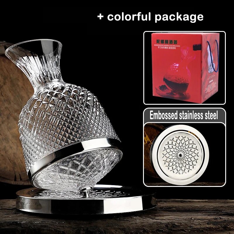 Хрустальный графин для вина 1500 мл, silver packing box