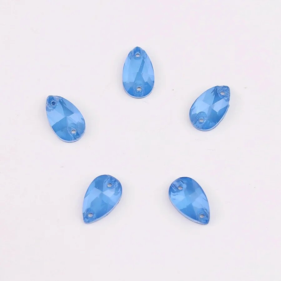 Стеклянные кристаллы SNCRYSTAL для декорирования 11x18mm 20pcs Синий