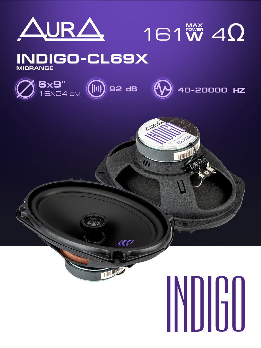 Коаксиальная акустическая система AurA INDIGO-CL69X