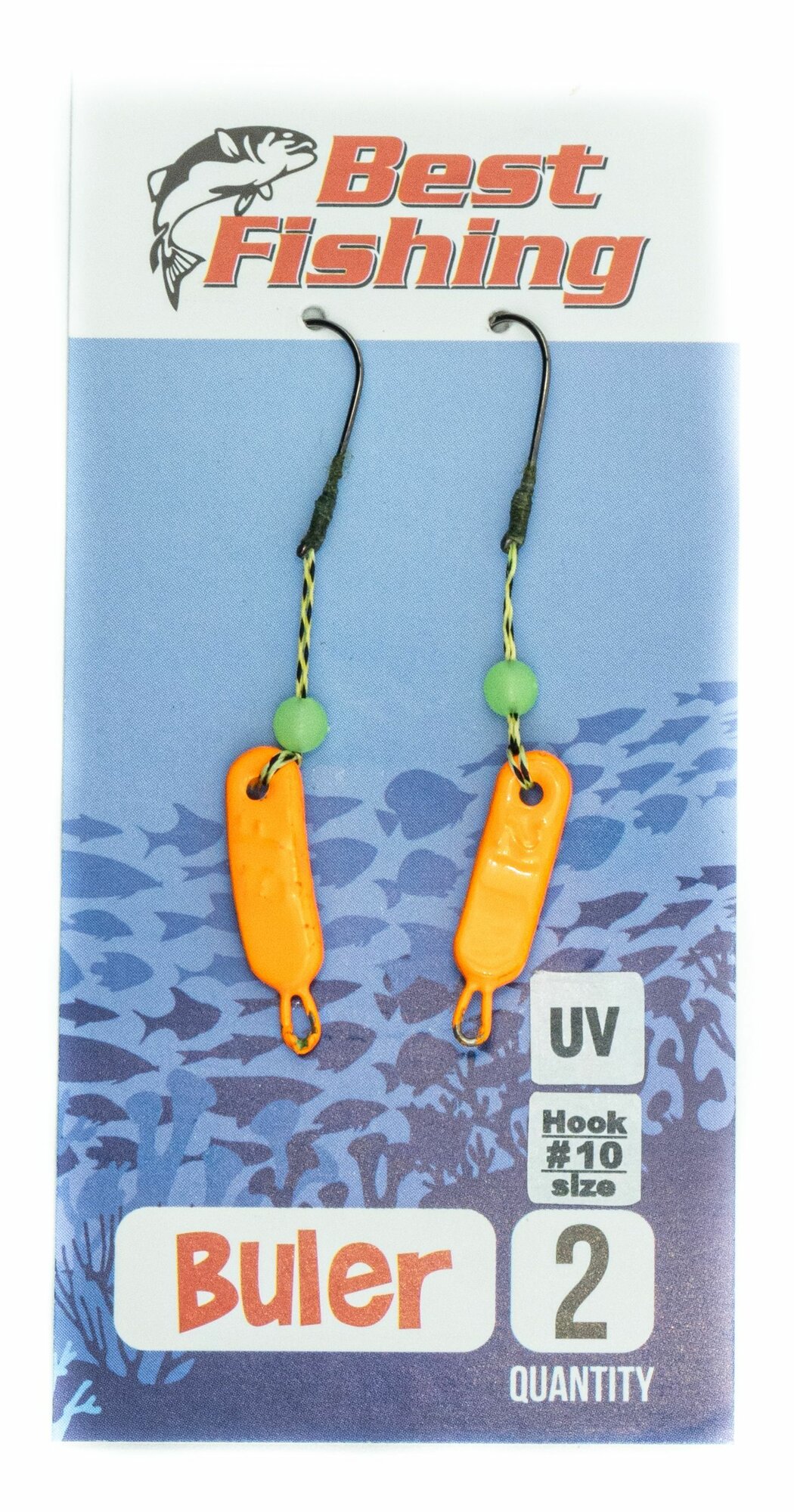 Булеры Best Fishing Neon, #10, 2 г, оранжевый UV