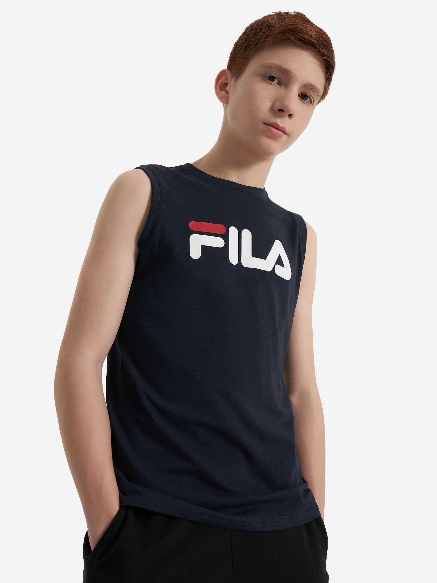 Майка Fila, размер 146-152, темно-синий — фото 1