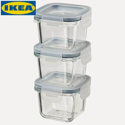 Изображение товара IKEA Контейнер пищевой, 3 шт
