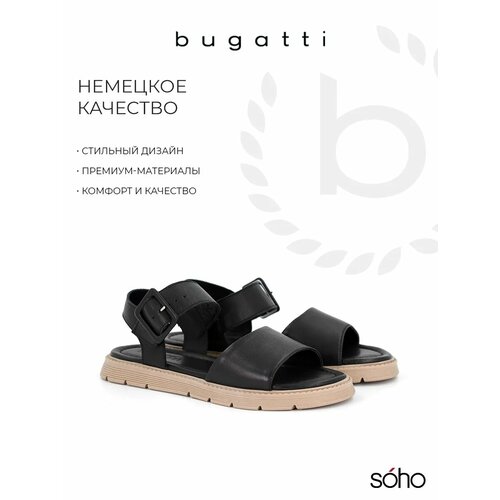 фото Сандалии bugatti, размер 38, черный
