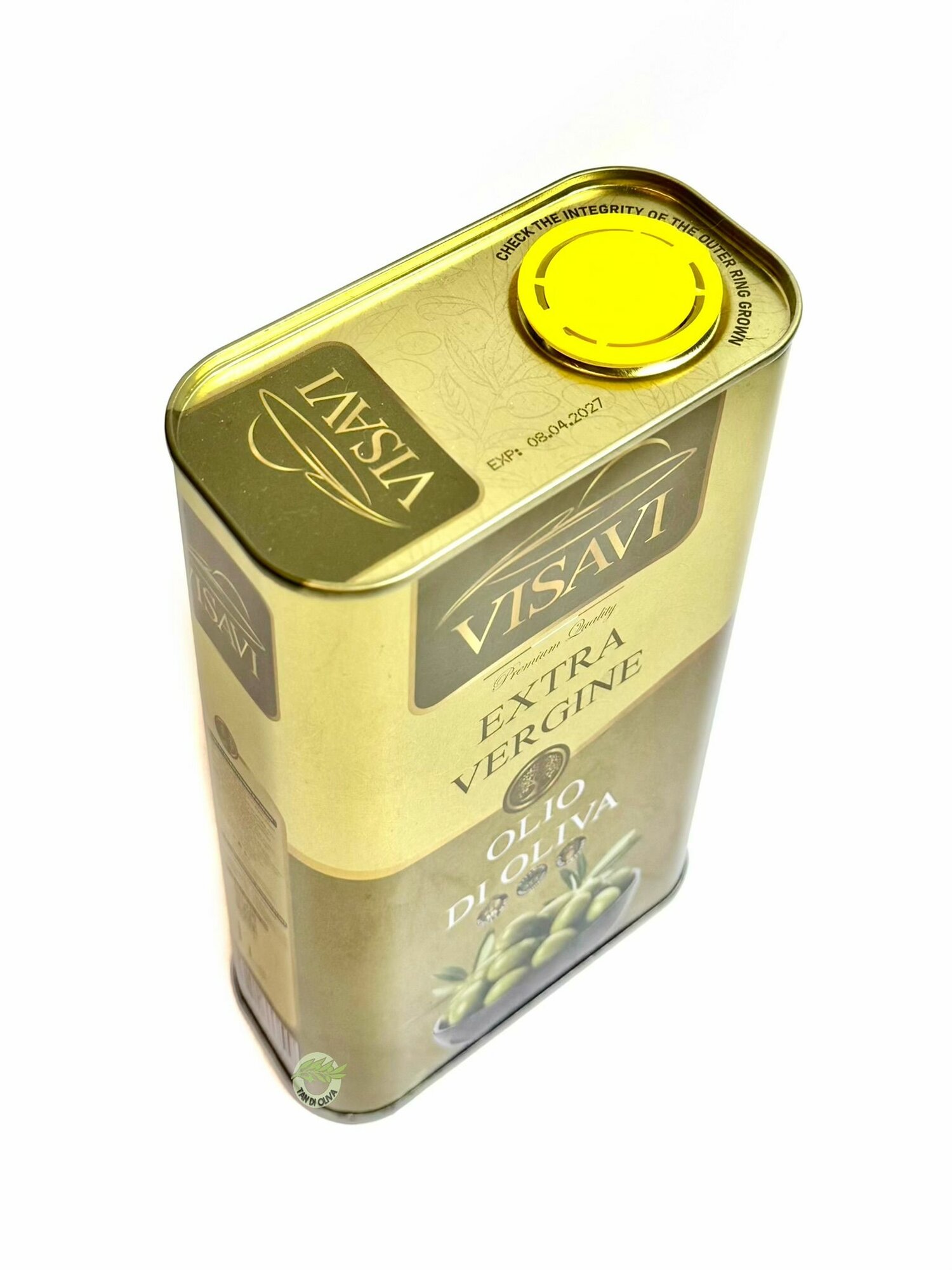 Оливковое масло Extra Virgin Visavi нерафинированное для салата, Италия, 1 л — фото 1