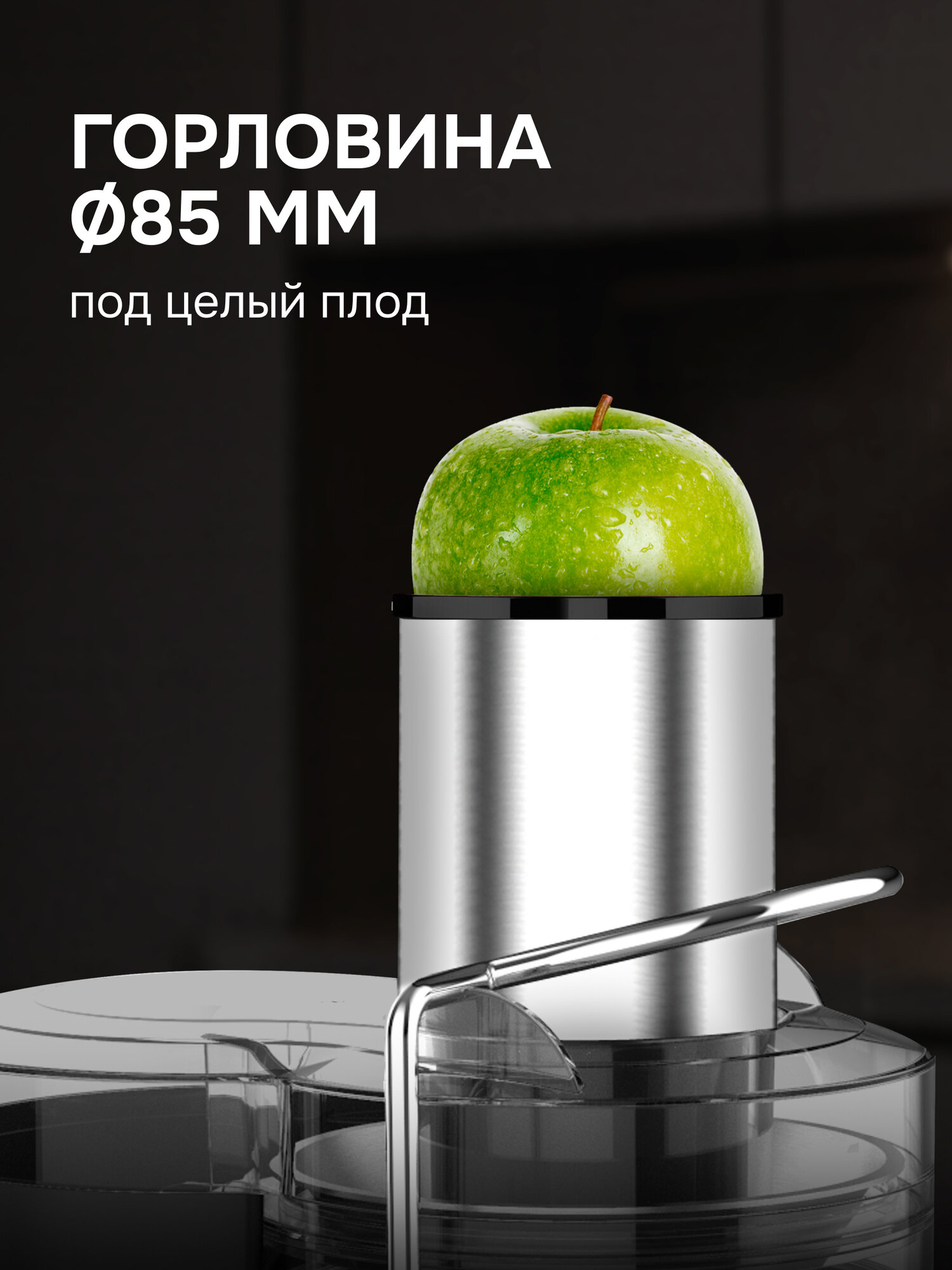 Соковыжималка Zigmund & Shtain EJ-756, электрическая, 1200 Вт, стальной — фото 1