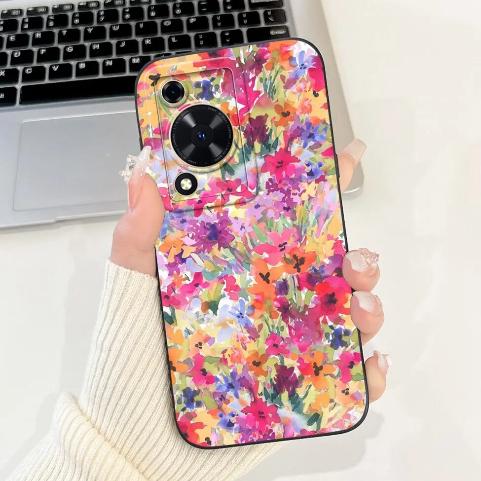 Чехол для Huawei Nova Y72, Цвет: TYhei2139, цветочный