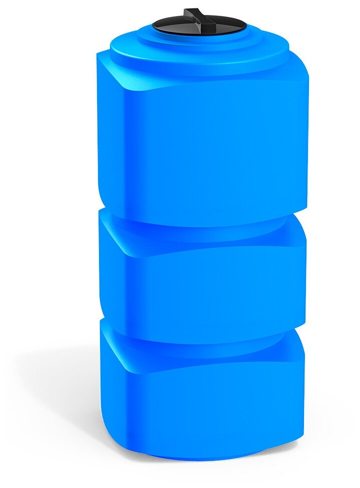 Емкость Polimer group F 750 литров, синяя - фотография № 1