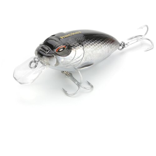 фото Воблер hacker mad crank 55f, цвет metallic hg. silver
