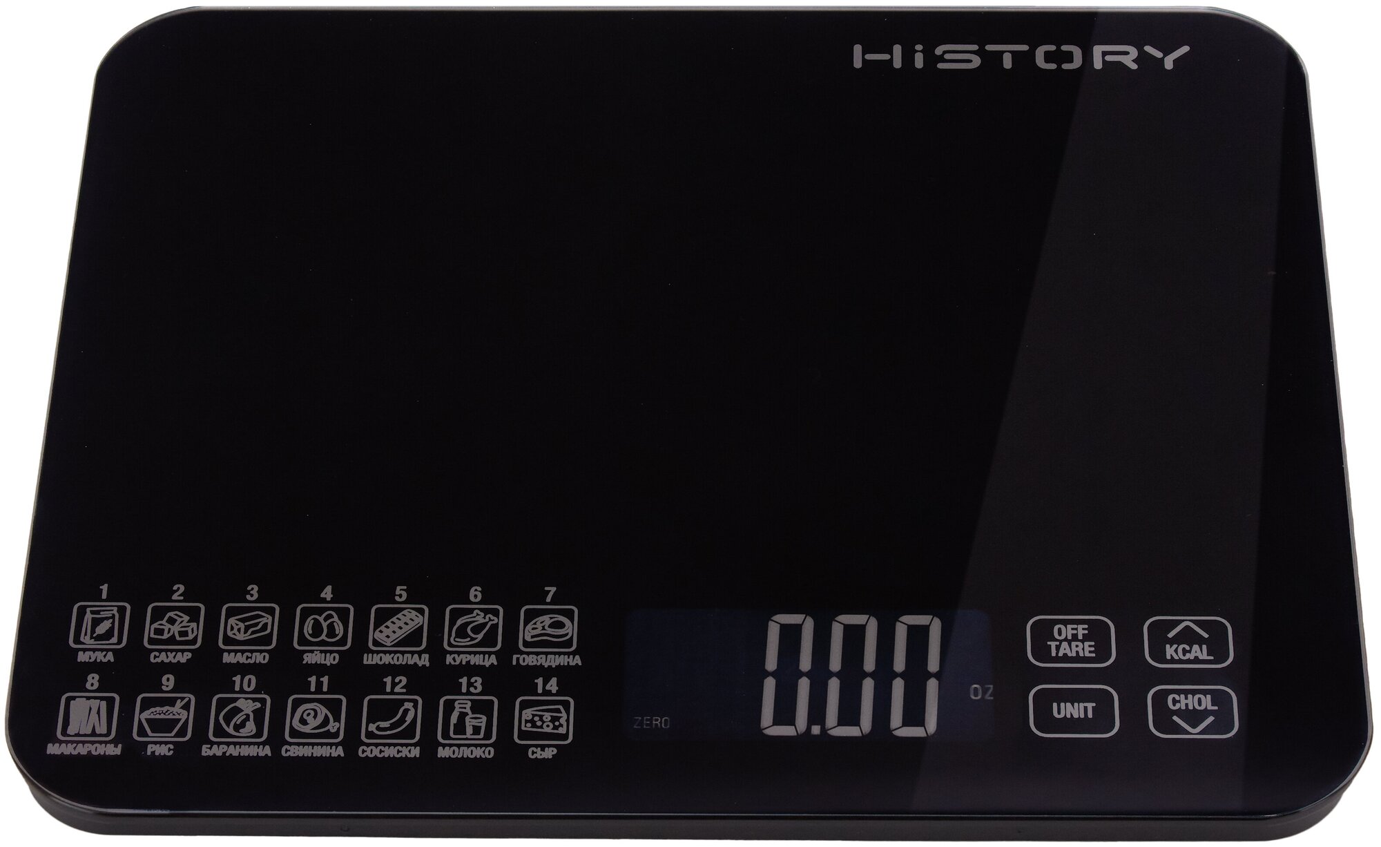 Электронные кухонные весы HiSTORY IS-821, черные