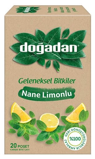 Чай с мятой и лимоном 20 пакетиков DOGADAN
