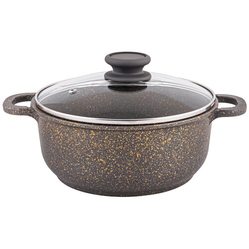 Кастрюля литая с антипригарным покрытием со стеклянной крышкой FOOD ATELIER Oriente 3,0 л