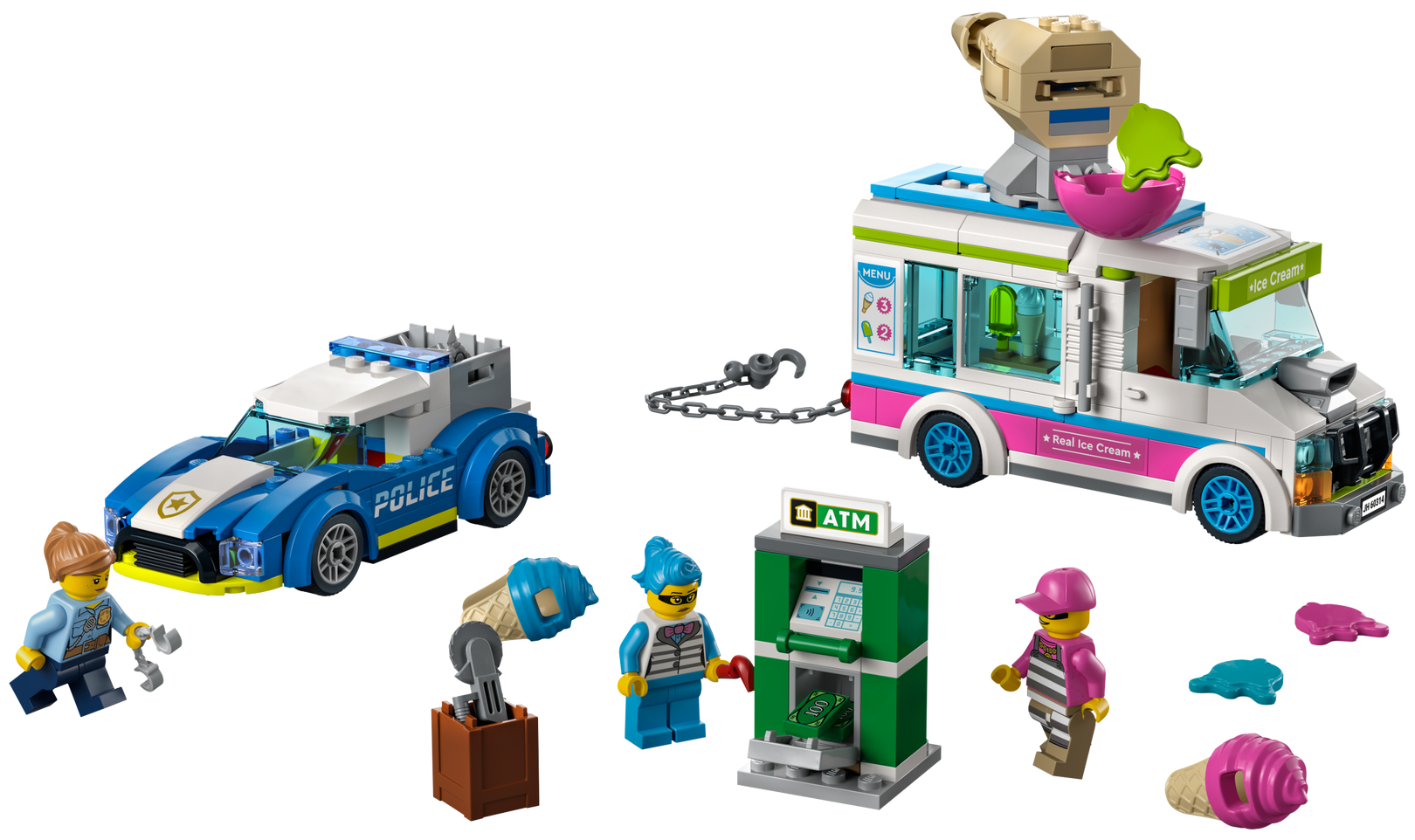 фото Конструктор LEGO City Police 60314 Погоня полиции за грузовиком с мороженым
