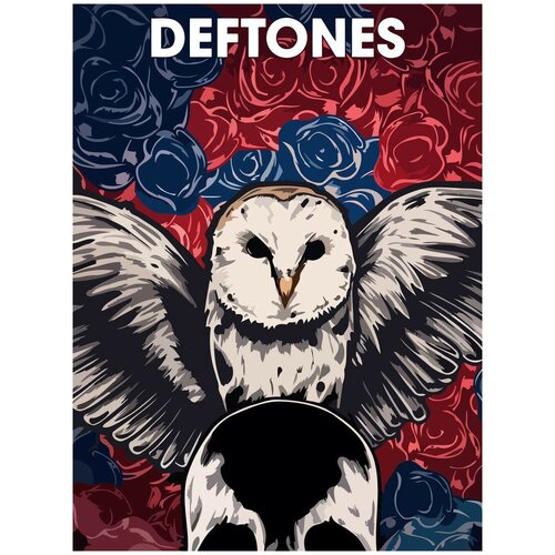Картина по номерам на холсте Deftones - 1 30X40
