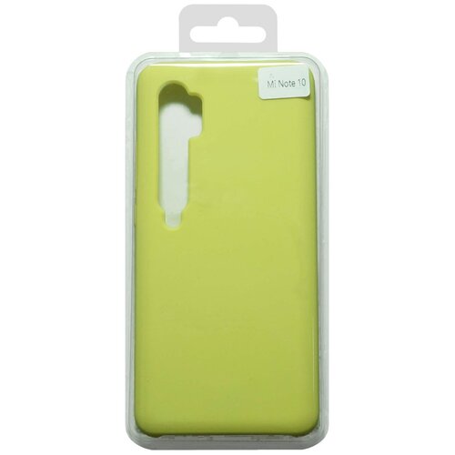 фото Чехол- накладка для xiaomi mi note 10 silicone case nl желтый (20)