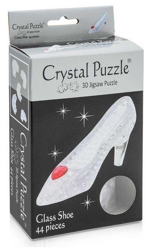Головоломка 3D Crystal Puzzle Туфелька цвет: прозрачный - фото №3