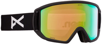 Лыжная, сноубордическая маска со съёмной линзой ANON Relapse Goggles + Bonus Lens, черный