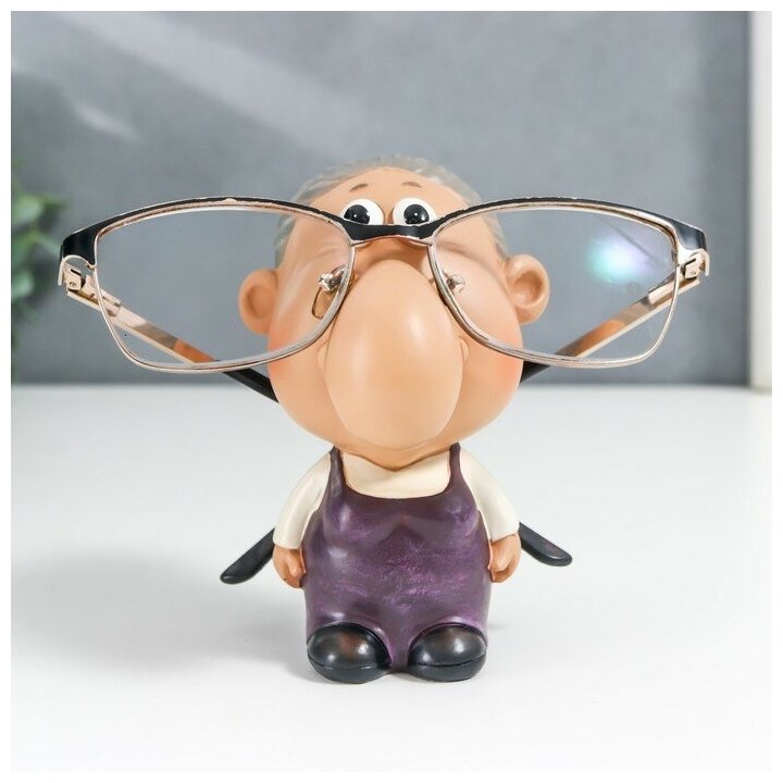 Сувенир полистоун подставка под очки "Бабуля" 11х9,5х7 см./В упаковке шт: 1 - фотография № 1