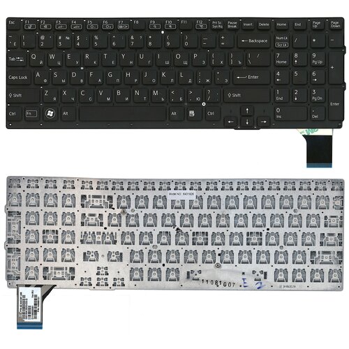 Клавиатура для ноутбука Sony Vaio VPC-SE17GAB черная без рамки 114000₽