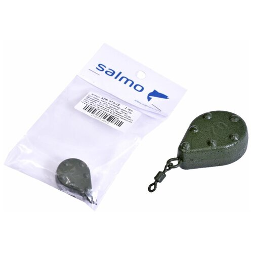 фото Груз с вертлюгом salmo "bun swivel", 070 г (цвет: green)