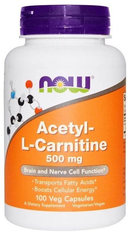 Acetyl-L Carnitine капс., 500 мг, 100 шт.